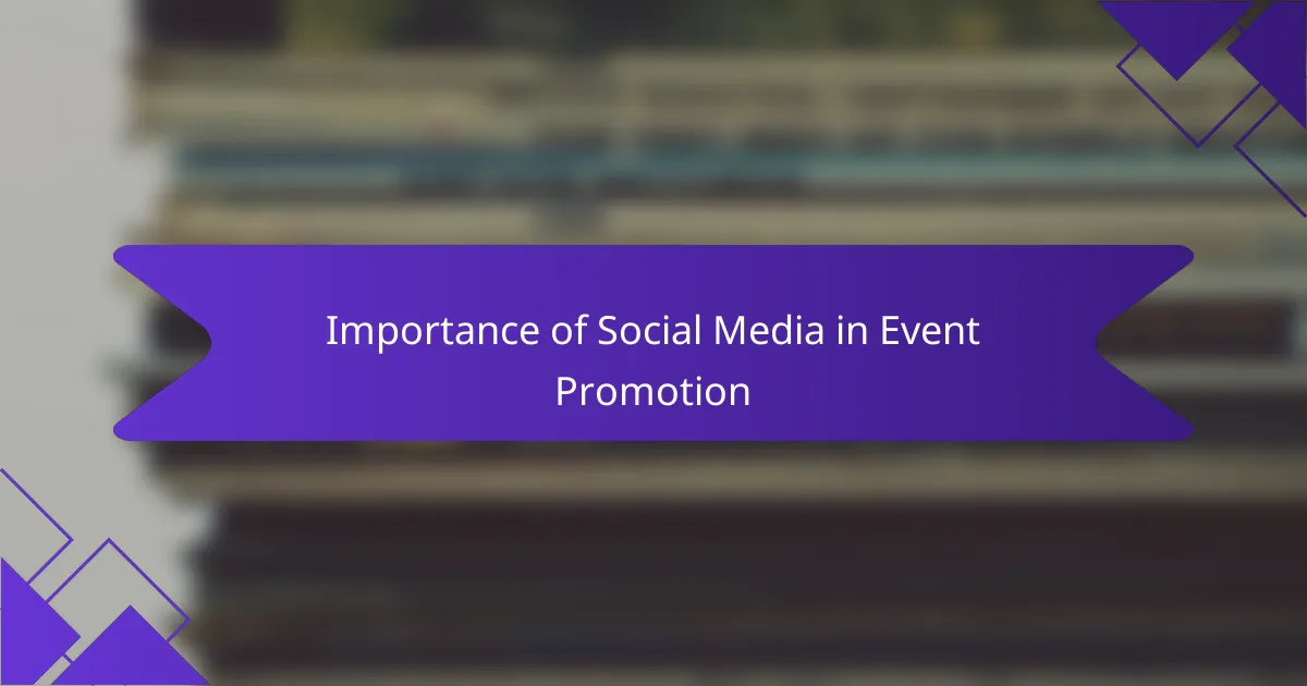 Importance of Social Media in Event Promotion