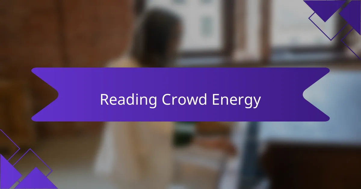 Reading Crowd Energy